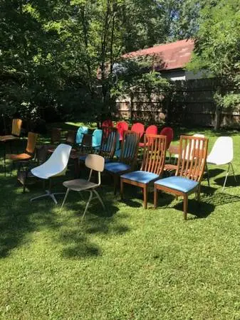 MCM Chair Lot (26) – Sets of Jacobsen, Heywood-Wakefield, Hermann Mill