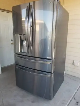 LG stainless steel fridge 4 door free Deliver And Install 3 Month Warranty