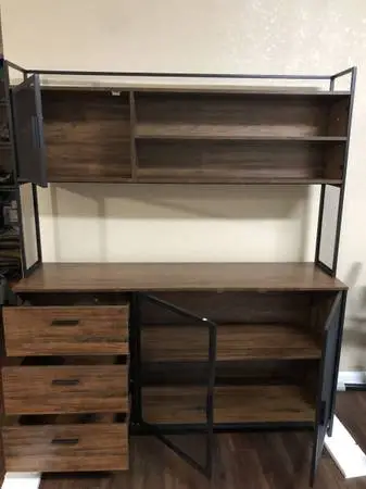 [Price Firm] Brand New FUFU&GAGA Rustic Brown Kitchen Pantry Organizer