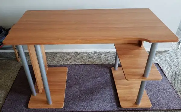 Solid Wood Computer Office Desk Clean NICE LOOK!