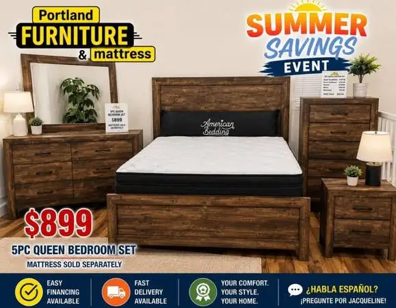 5pc Queen Bed Set