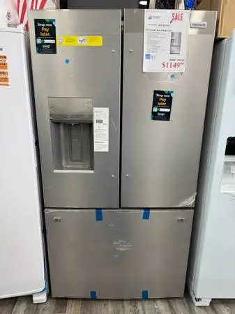Frigidaire 36”W 22.6 cu.ft Openbox Stainless Steel French Door Refrigerator