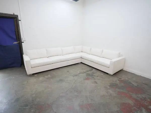 Mitchele Gold+Bob Williams Carson Sectional In White Linen Fabric $2,8