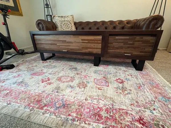 TV Console, can be hung on the wall or just sit on the floor