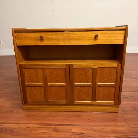 6 Vintage Mid-Century Displays, Cabinets, Teak, Rosewood