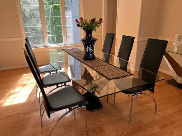 6 Leather Dining Chairs For Sale