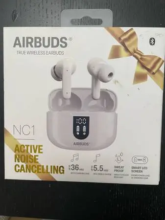 NEW AIRBUDS NC1 True Wireless Earbuds with Active Noise Cancelling – Only $15!