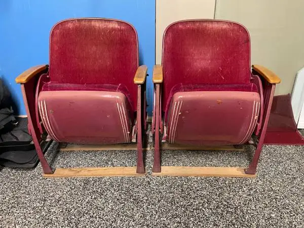 Pair of Vintage Boulder Theater Seats / Chairs