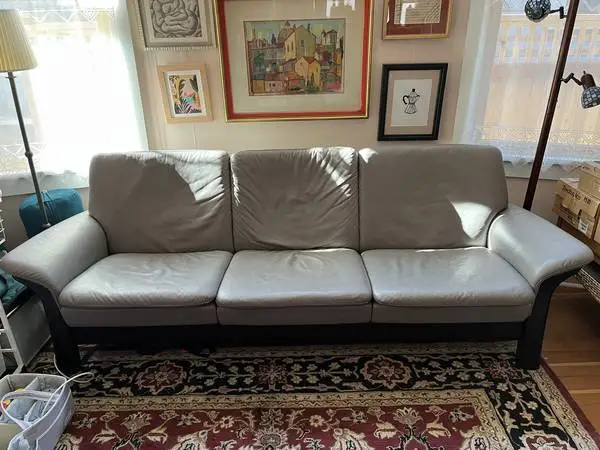 Made in Norway Ekornes Stressless Saga Reclining Sofa - 3 seater