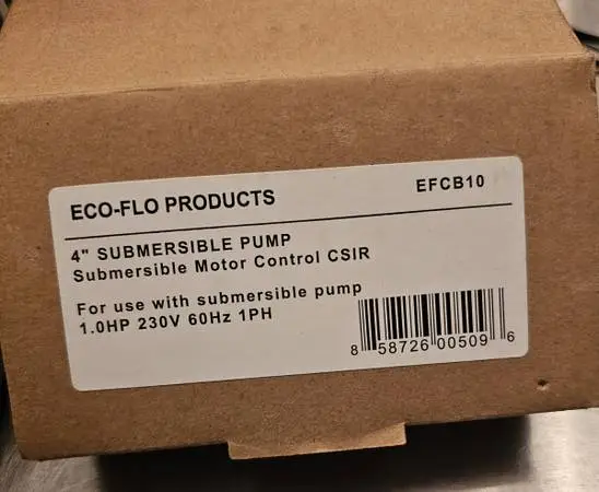 Eco-Flow EFCB Series Control Box - New