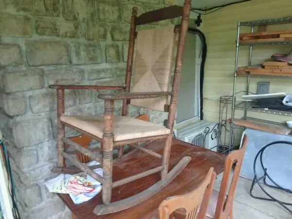 Great Condition Solid Large Rocking Chair