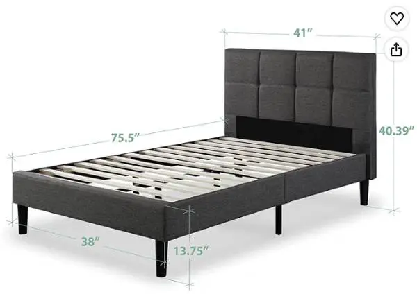 Full Bed Frame and Twin Bed Frame for Sale — No Mattresses