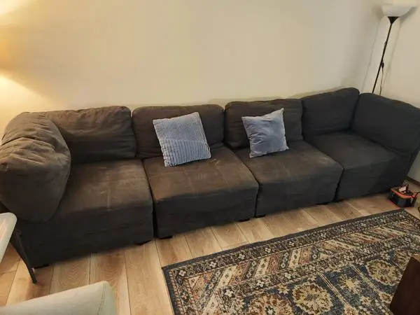 🍀 🔥 Huge 14ft Sectional – Deep‑Cleaned, No Odors – Cushions Upgraded