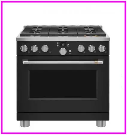 Café 36 Freestanding Dual Fuel True Convection Range Matte Black
