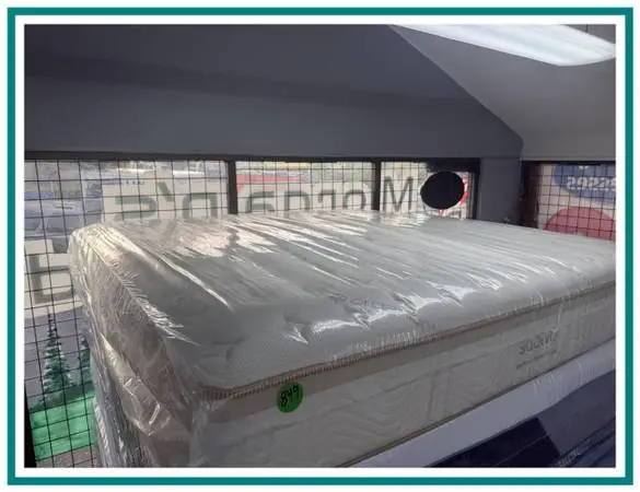 KING SIZE SAATVA MEMORY FOAM HYBRID MATTRESS & BOX SPRINGS BED SET