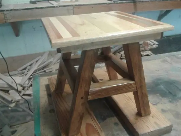 Custum built wooden stand