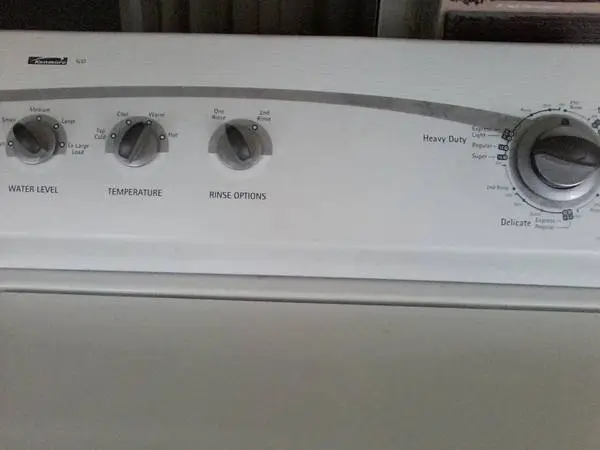 Kenmore dial operated-non digital cloths washer