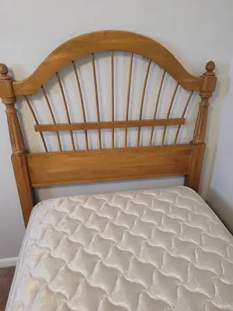 Twine bed,fram,boxstring & mattresand headboard