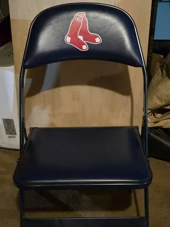 Red Sox folding chair from
Training camp in Florida.