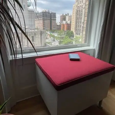 Custom Baltic Birch Storage Bench / Window Seat – Danish Wool Cushion