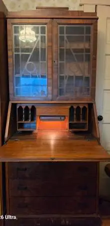 Antique Secretary with light