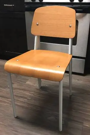 Modway Cabin Modern Wood/Metal Dining Room Chair (Natural White)
