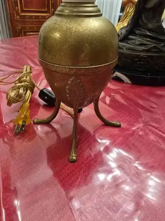Lamps: antique, floor, table, shades