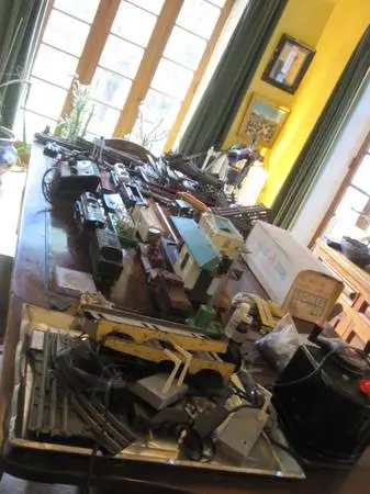 Large lot of vintage lionel postwar trains, track etc