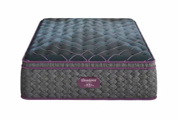 King Beautyrest Mattress + King Size LED USB Bedframe + Nightstand