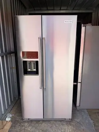 Counter depth KitchenAid side by side refrigerator