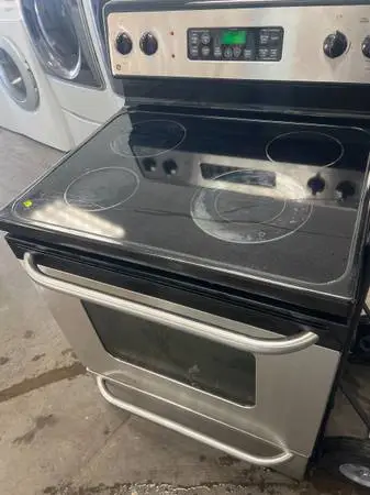 GE electric glass stove stainless steel