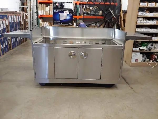 Viking stainless steel barbecue cart