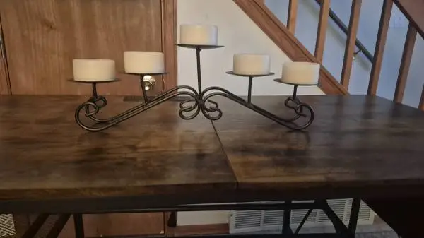 Vintage Candleabra with Candles