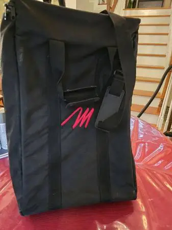 Large Black zipper and padded bag (for door or carpet samples)