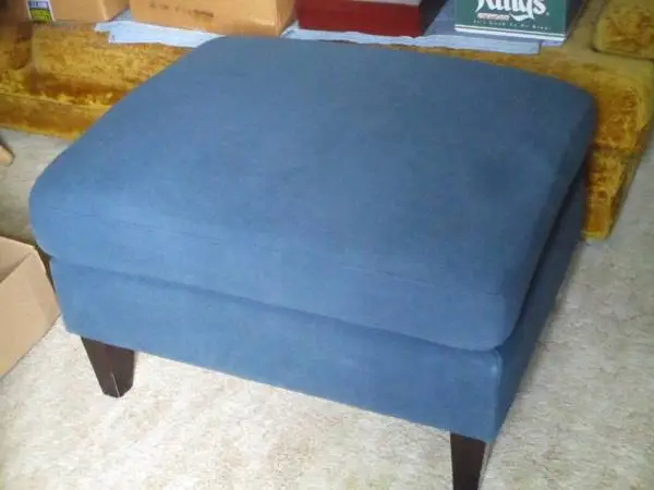 Nice Blue Ottoman 32 X 26 & 18 High