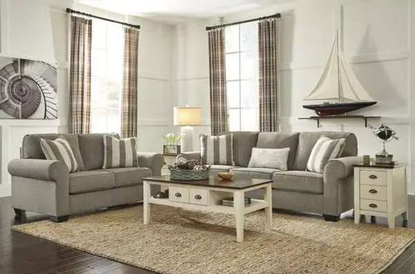 Ashley Furniture Bavaria Fog Living Room Set