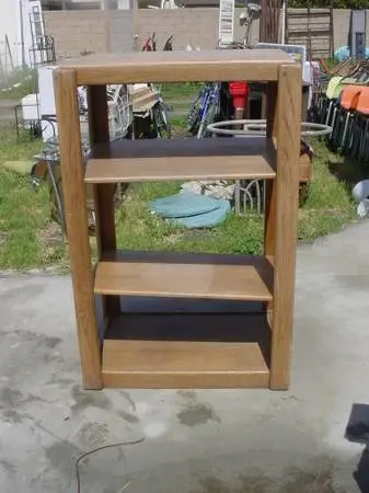 oak shelf 2 adjustable shelfs