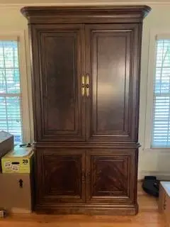 Traditional Walnut Entertainment Center