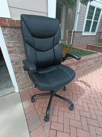 Rotating Adjustable Leather Computer Work Desk Chair 46 tall