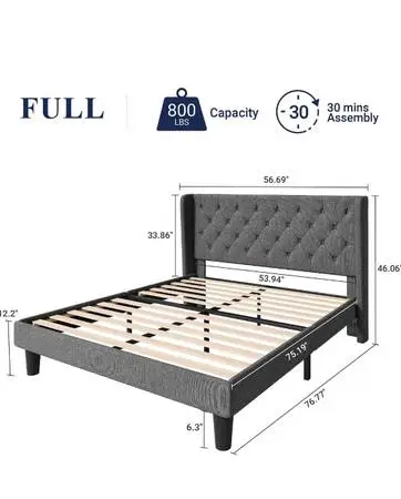 Bedframe and mattress