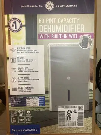GE 50 Pint Dehumidifier