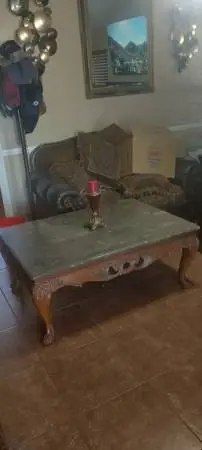 ELECTRIC FIREPLACE and center table
