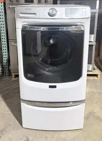 Maytag MHW8630HW 27″ Front Load Washer with Stacking Kit