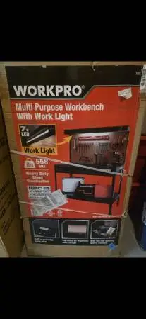 Workpro workbench with light