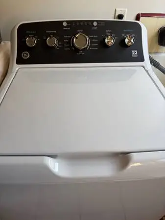 Large White GE Washer less than 2 months old