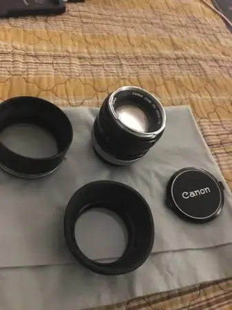 Canon vintage 50mm 1.4 lens with everything mint