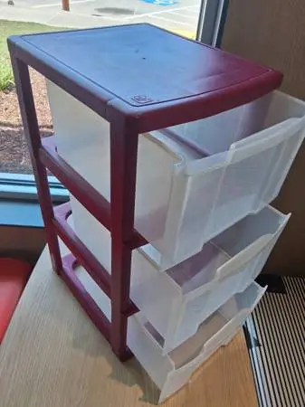 Sterlite plastic dresser