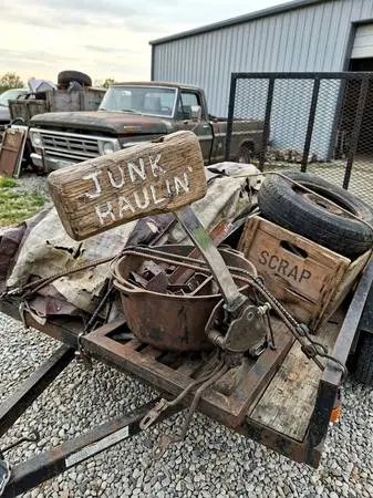 Old electronics, TVs, antiques, tools, etc.