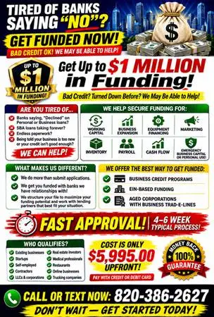 💰 NEED 500k in FUNDING? Bad Credit OK 💰