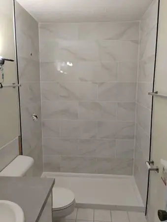 professional ceramic tile shower and flooring, hardwood, laminate, lvp, some rem